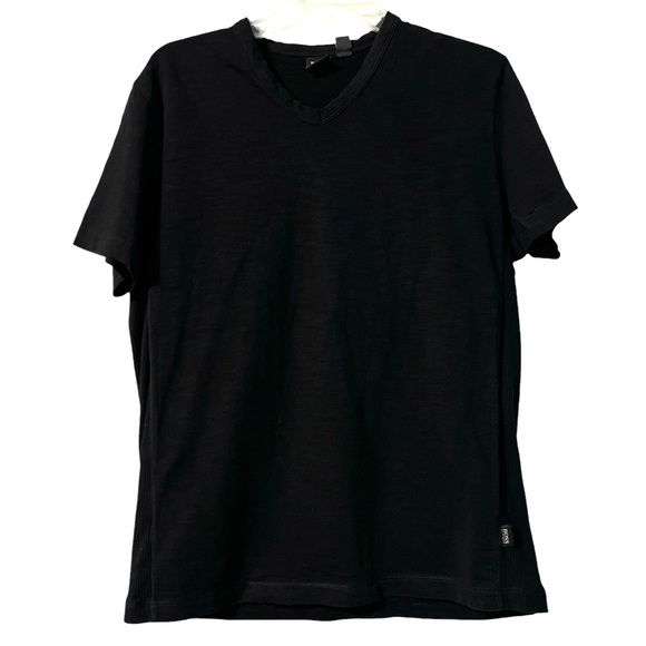 Hugo Boss Men’s Casual Black Regular Fit T-Shirt - SZ: Large - Picture 1 of 9